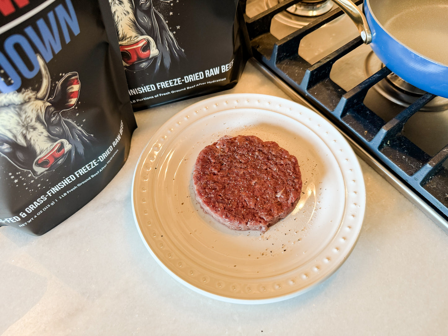 Freeze-Dried Raw Beef Hamburger Patties